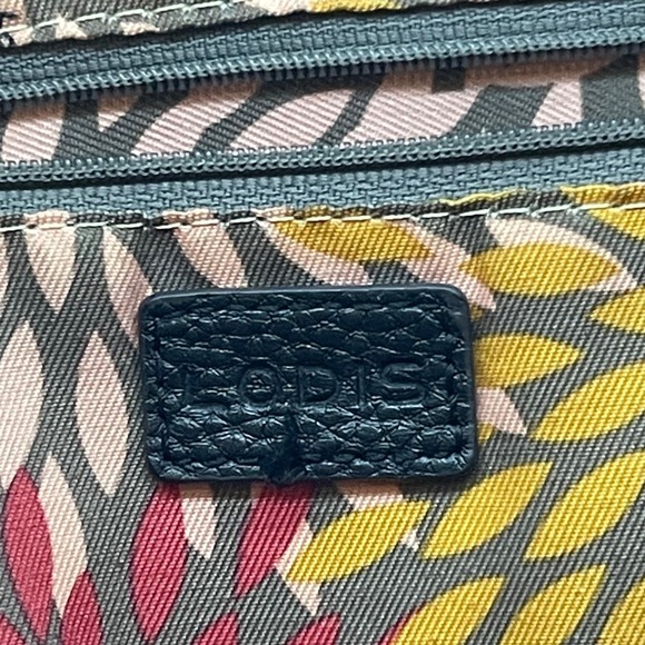 LODIS‎ Siera Pebbled Leather Tote Bag Black Handbag Purse Womens Medium Large - Picture 7 of 14